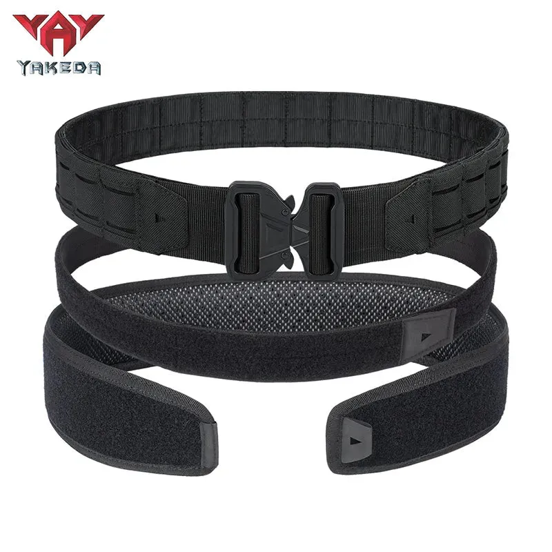 YKD-2313 YAKEDA Multifunctional 3-in-1 Waistband Set PALS Laser System Outdoor Tactical Belt Waistband