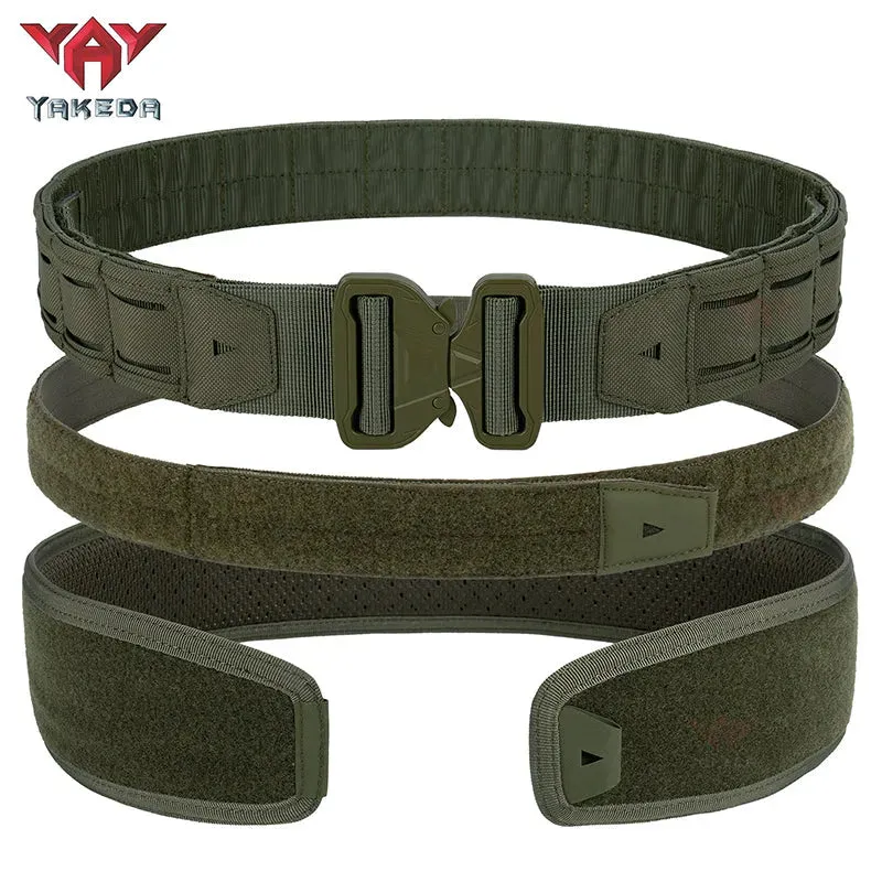 YKD-2313 YAKEDA Multifunctional 3-in-1 Waistband Set PALS Laser System Outdoor Tactical Belt Waistband