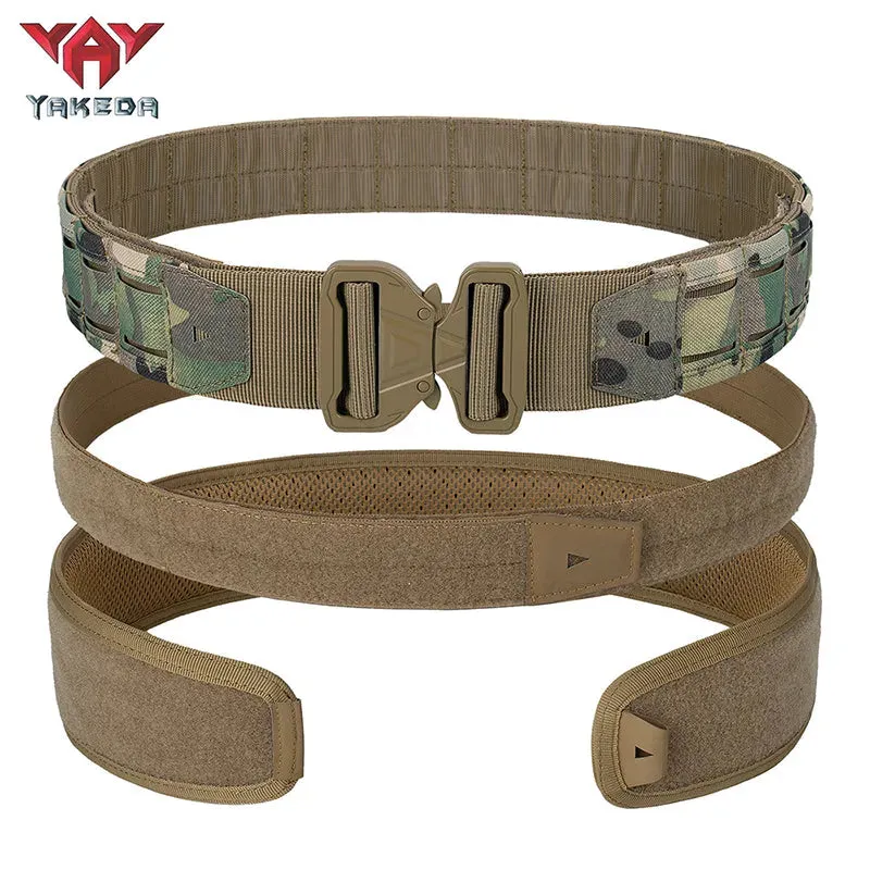 YKD-2313 YAKEDA Multifunctional 3-in-1 Waistband Set PALS Laser System Outdoor Tactical Belt Waistband