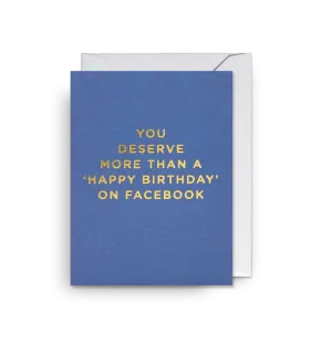 You Deserve More